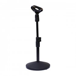 PROFICON SOUND MIC STAND TBL1 black οικονομική επιτραπέζια ρυθμιζόμενη βάση μικροφώνου με λεπτή σχεδίαση εξαιρετικής ποιότητας με μεγάλη σταθερότητα